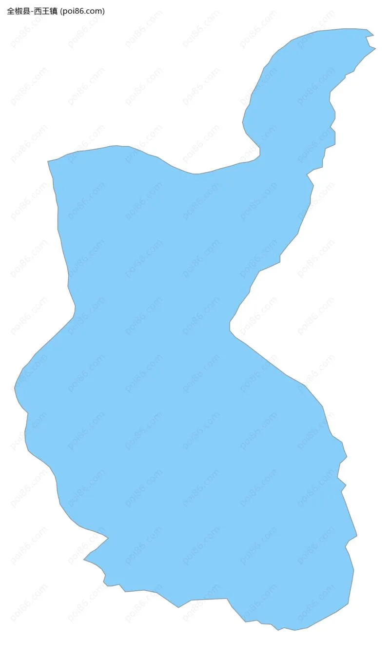 西王镇边界地图