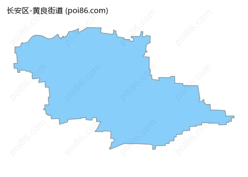 黄良街道边界地图