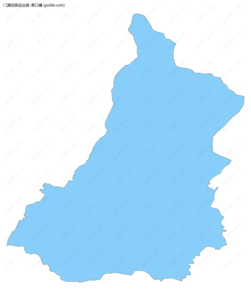 泉口镇边界地图