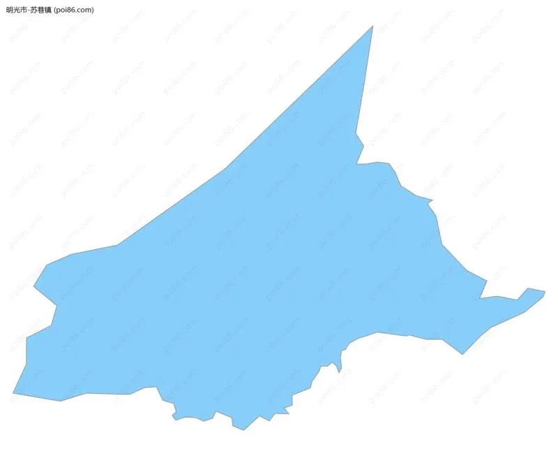 苏巷镇边界地图