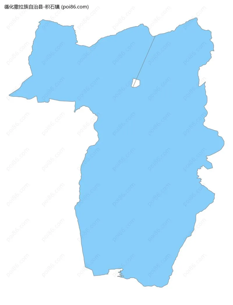 积石镇边界地图