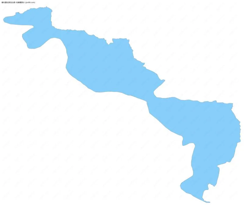 岗察藏族乡边界地图