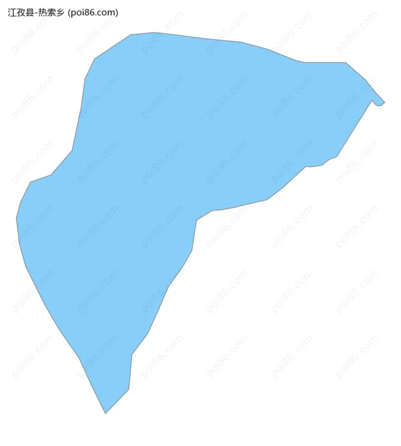 热索乡边界地图