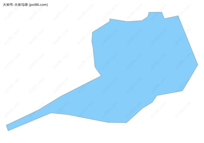 大安马场边界地图