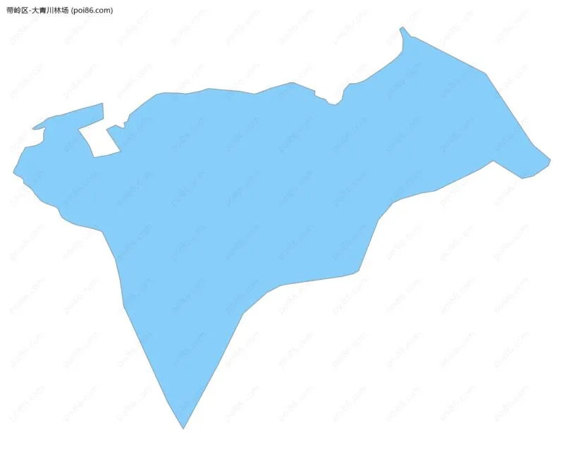 大青川林场边界地图