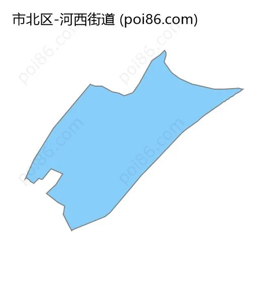 河西街道边界地图