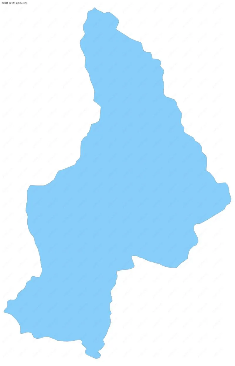 吉卡乡边界地图