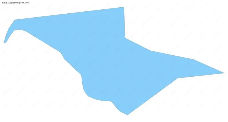 三岔河林场边界地图