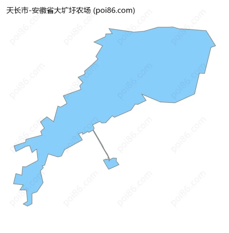 安徽省大圹圩农场边界地图