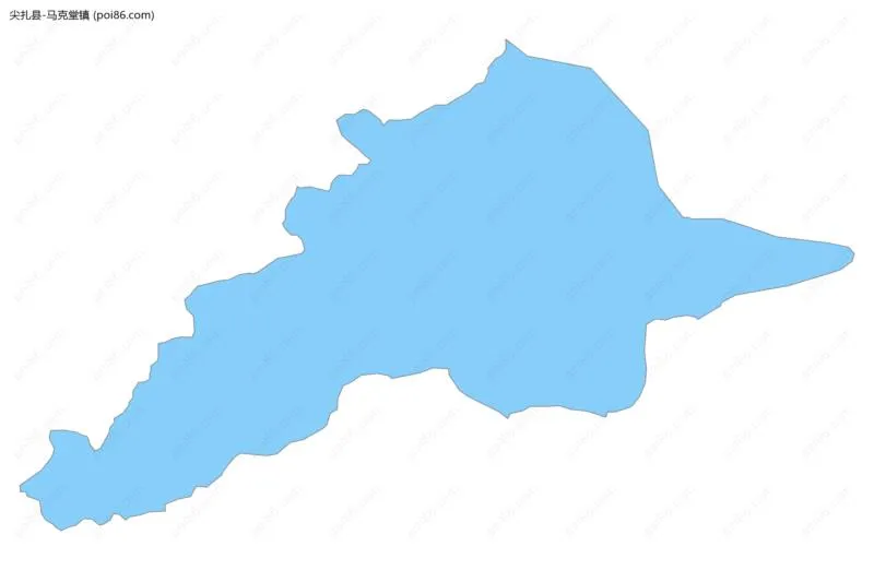 马克堂镇边界地图