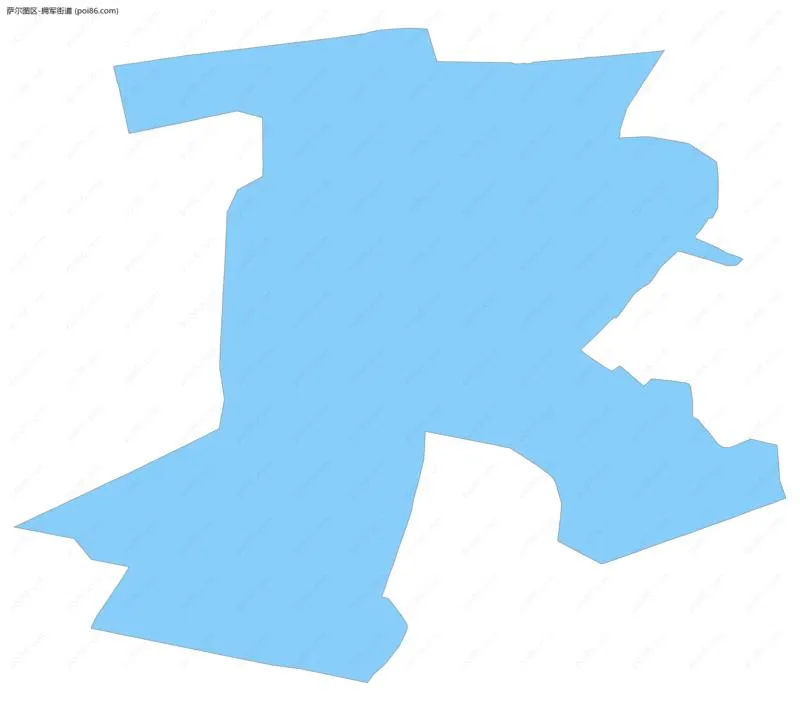 拥军街道边界地图