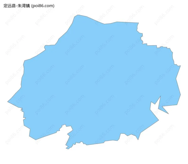 朱湾镇边界地图