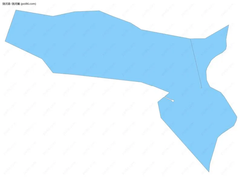 饶河镇边界地图