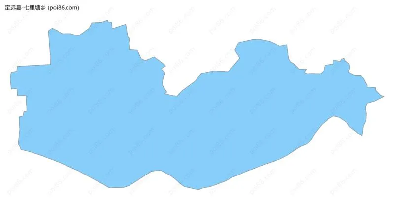 七里塘乡边界地图