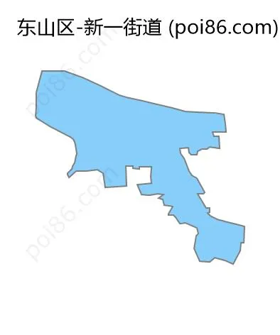 新一街道边界地图