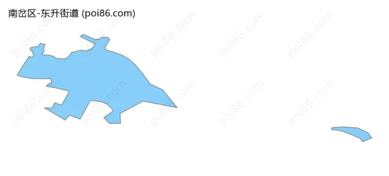 东升街道边界地图