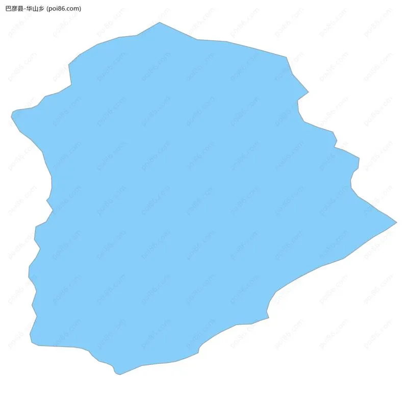 华山乡边界地图