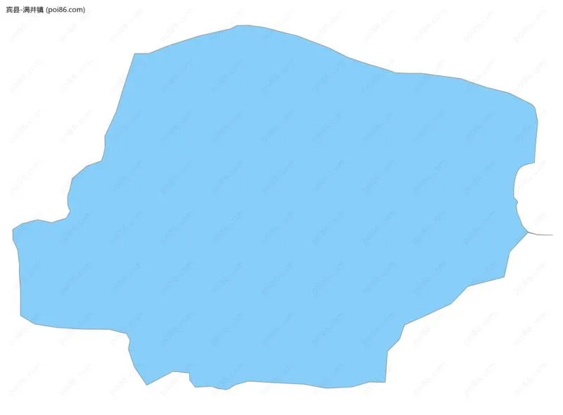 满井镇边界地图