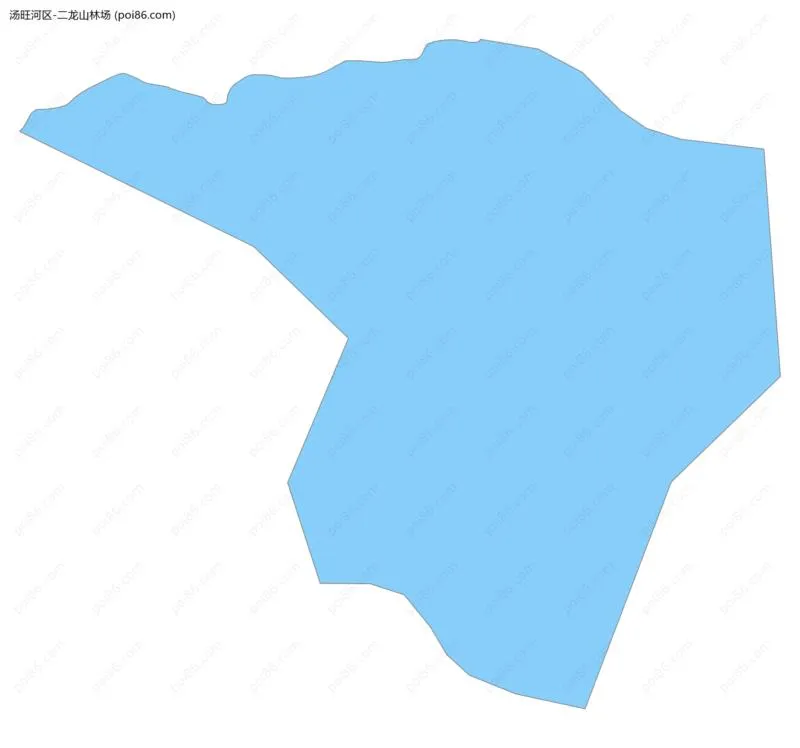 二龙山林场边界地图