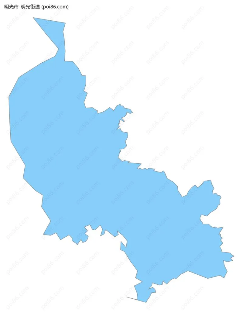明光街道边界地图
