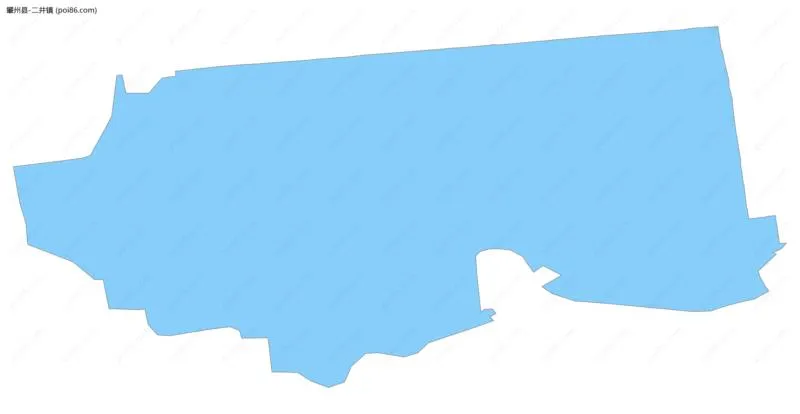 二井镇边界地图