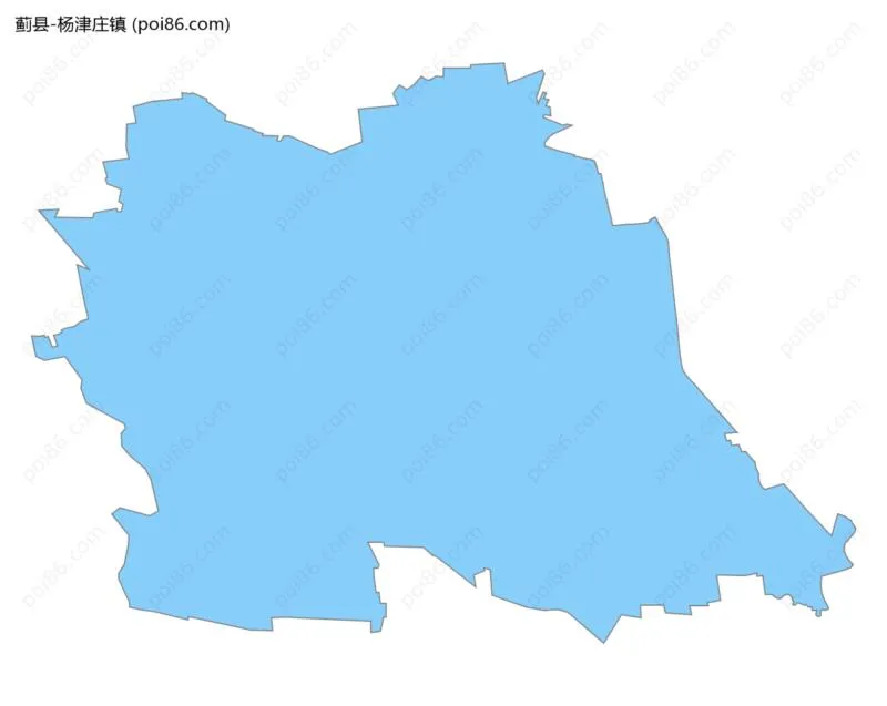 杨津庄镇边界地图