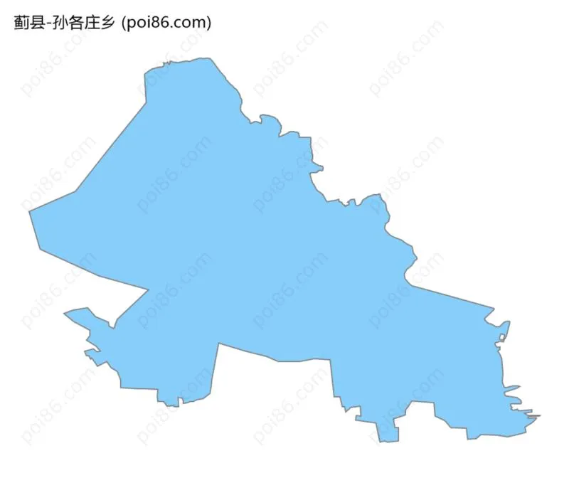 孙各庄乡边界地图