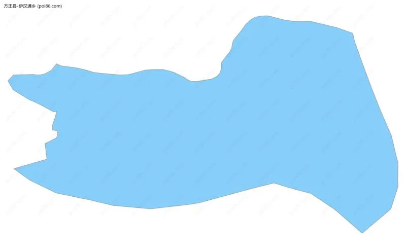 伊汉通乡边界地图