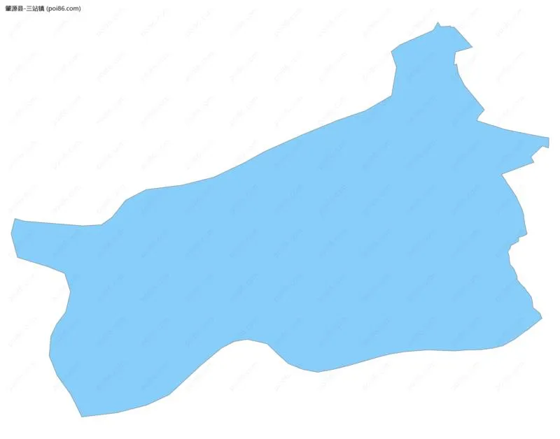 三站镇边界地图