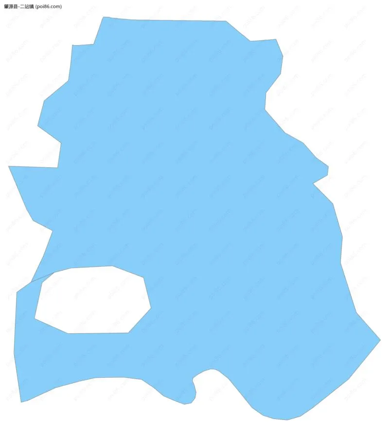 二站镇边界地图