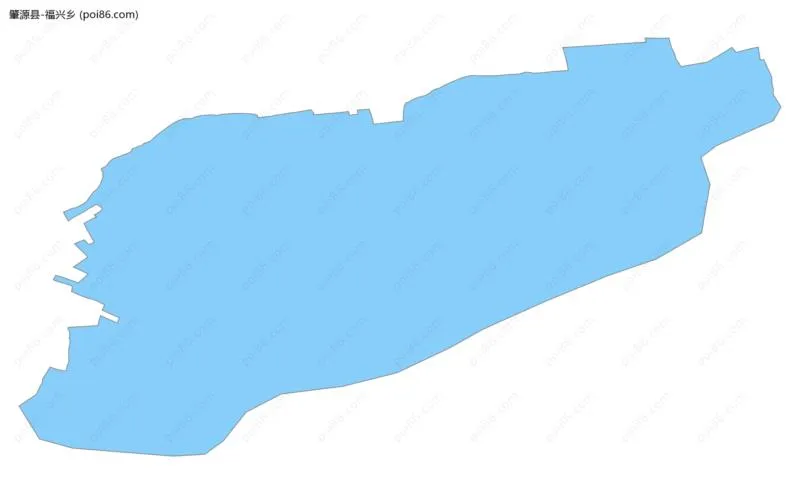 福兴乡边界地图