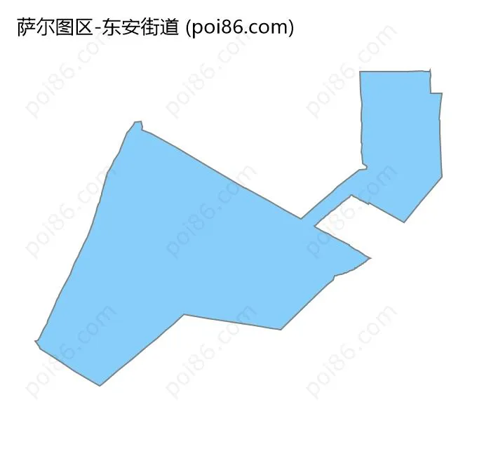 东安街道边界地图