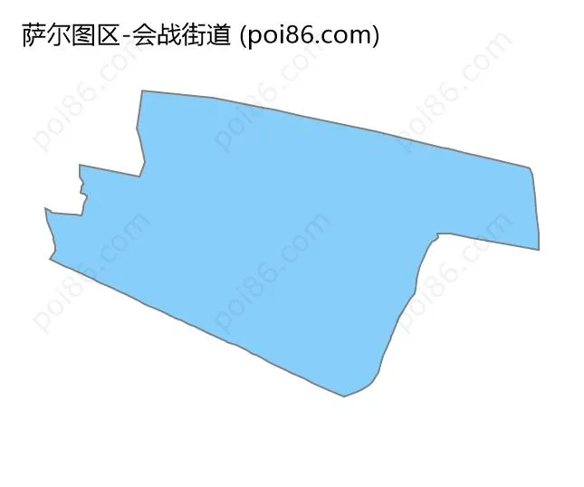 会战街道边界地图
