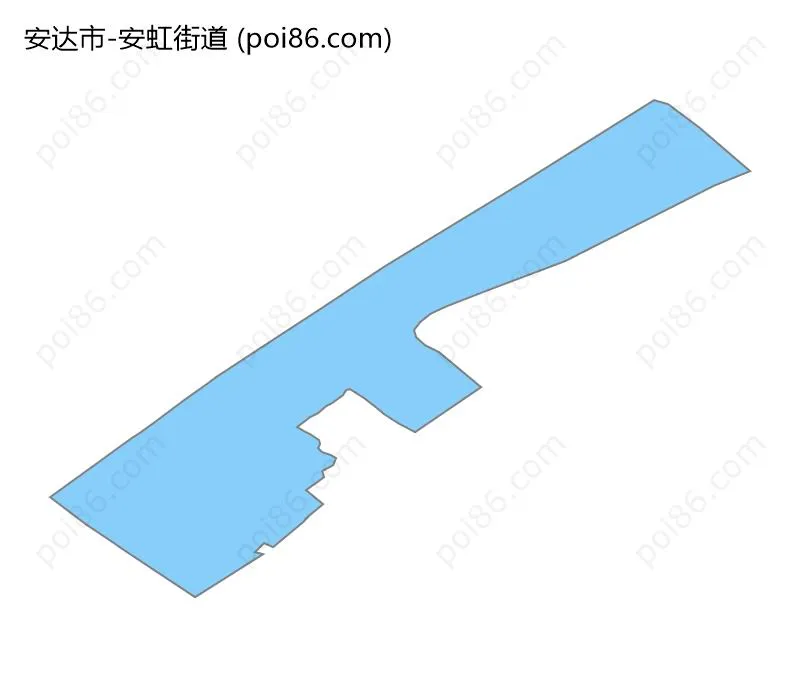 安虹街道边界地图