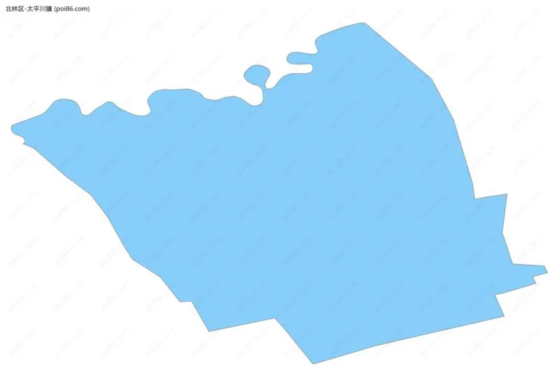 太平川镇边界地图