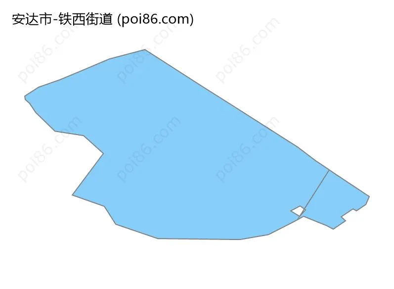铁西街道边界地图