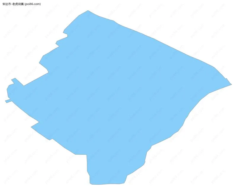 老虎岗镇边界地图