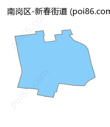 新春街道边界地图