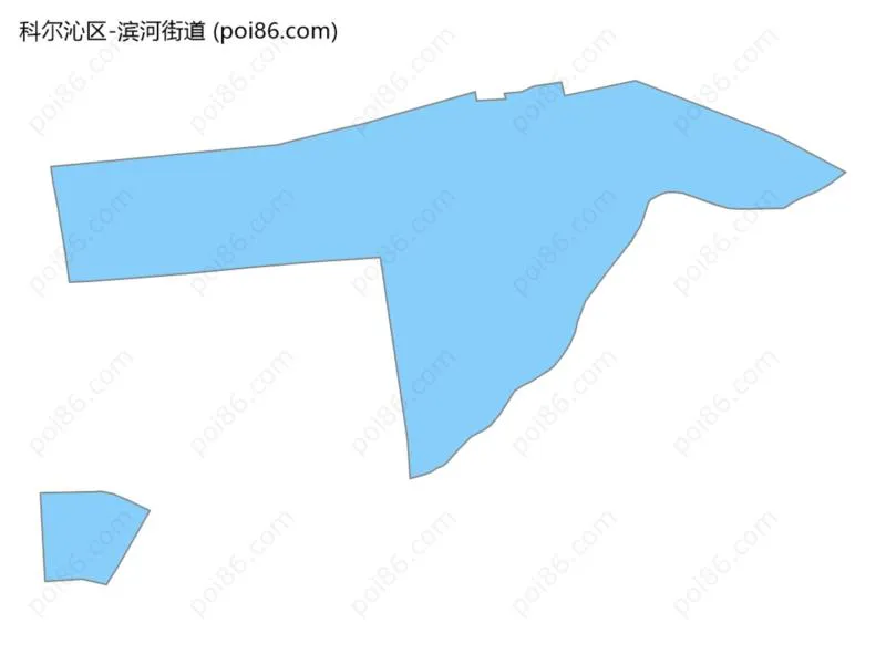 滨河街道边界地图