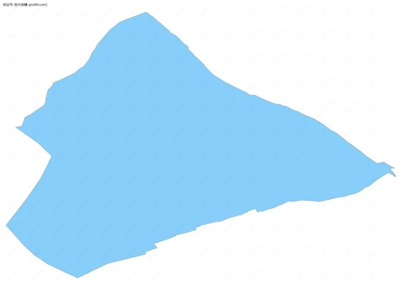 吉兴岗镇边界地图