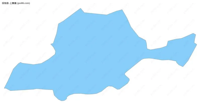 上集镇边界地图