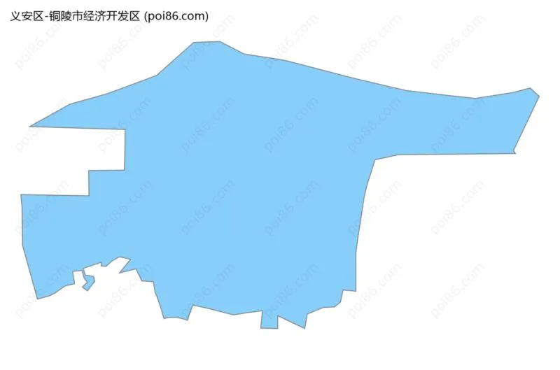 铜陵市经济开发区边界地图