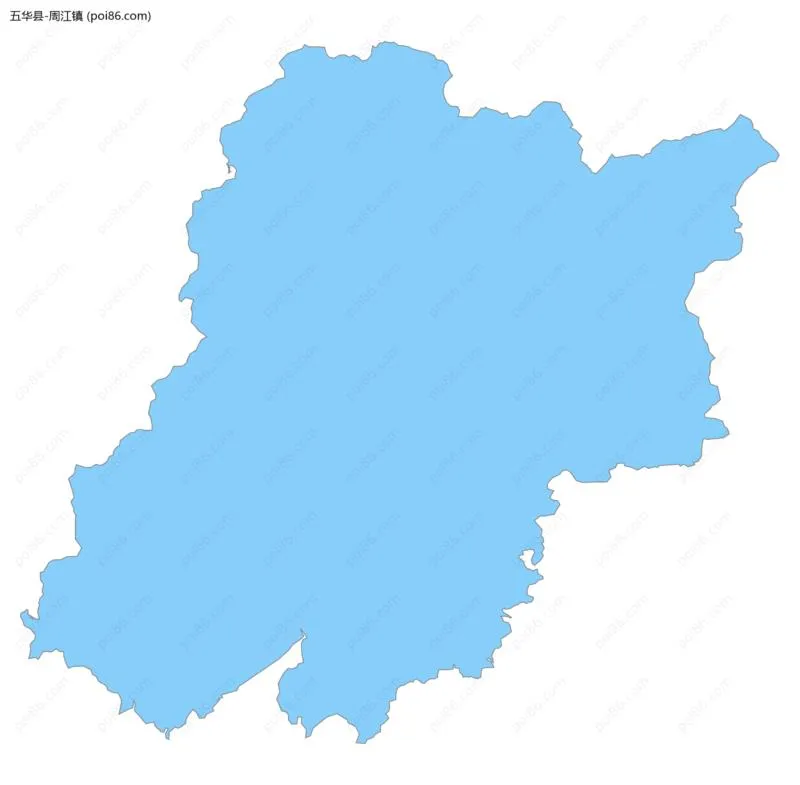 周江镇边界地图