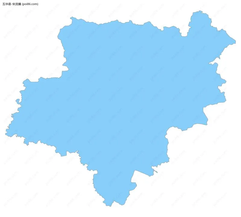 安流镇边界地图