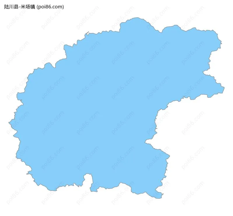 米场镇边界地图