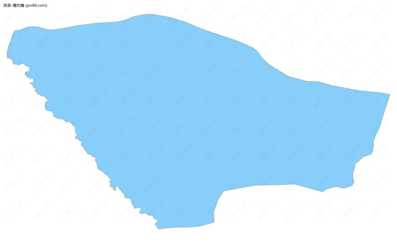 糖坊镇边界地图