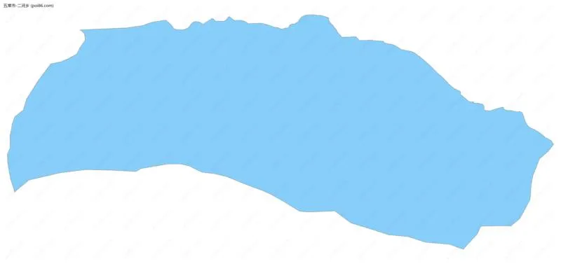 二河乡边界地图