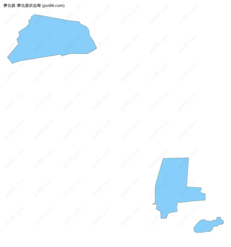 萝北县农业局边界地图