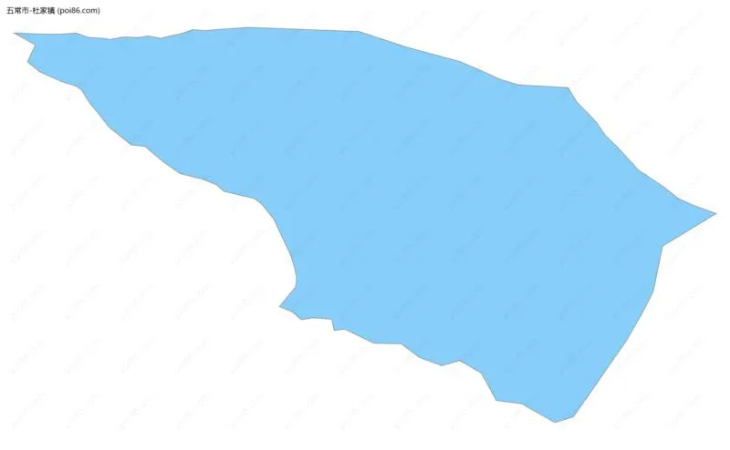 杜家镇边界地图