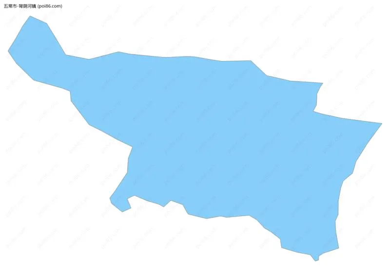 背荫河镇边界地图